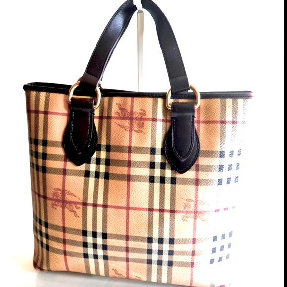 Burberry Handbags - Burberry Haymarket Check Canvas Tote Bag Brown Great preloved condition. ❤️❤️❤️